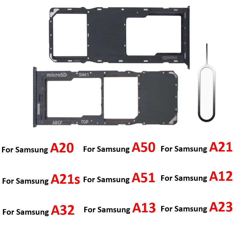 Per Samsung Galaxy A20 A50 A21 A21S A51 A12 A32 A23 A13 A23 A14 Originale Telefono Sim Vassoio Sd Card Chip Vassoio Slot Holder Cassetto