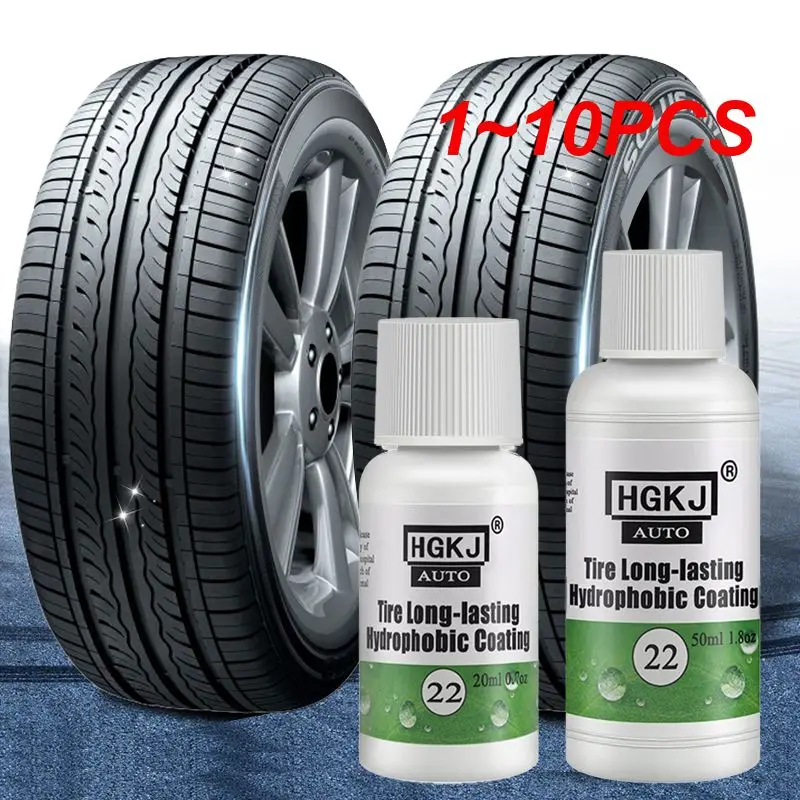 1 ~ 10 Pz 20/50Ml Hgkj Auto Car Tire Coating Tire Gloss Rivestimento Idrofobo Di Lunga Durata Tire Polish Tire Shine Tire Coating Tslm2