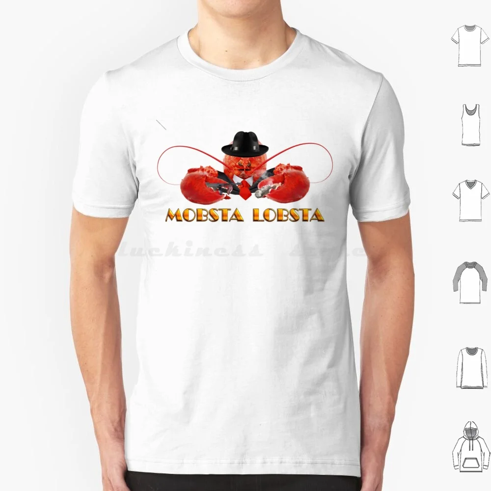 Mobsta Lobsta-Lobster Mobster T Shirt Cotone Uomo Donna Stampa Fai Da Te Strano Divertente Snazzy Seagull Muslimed Meme