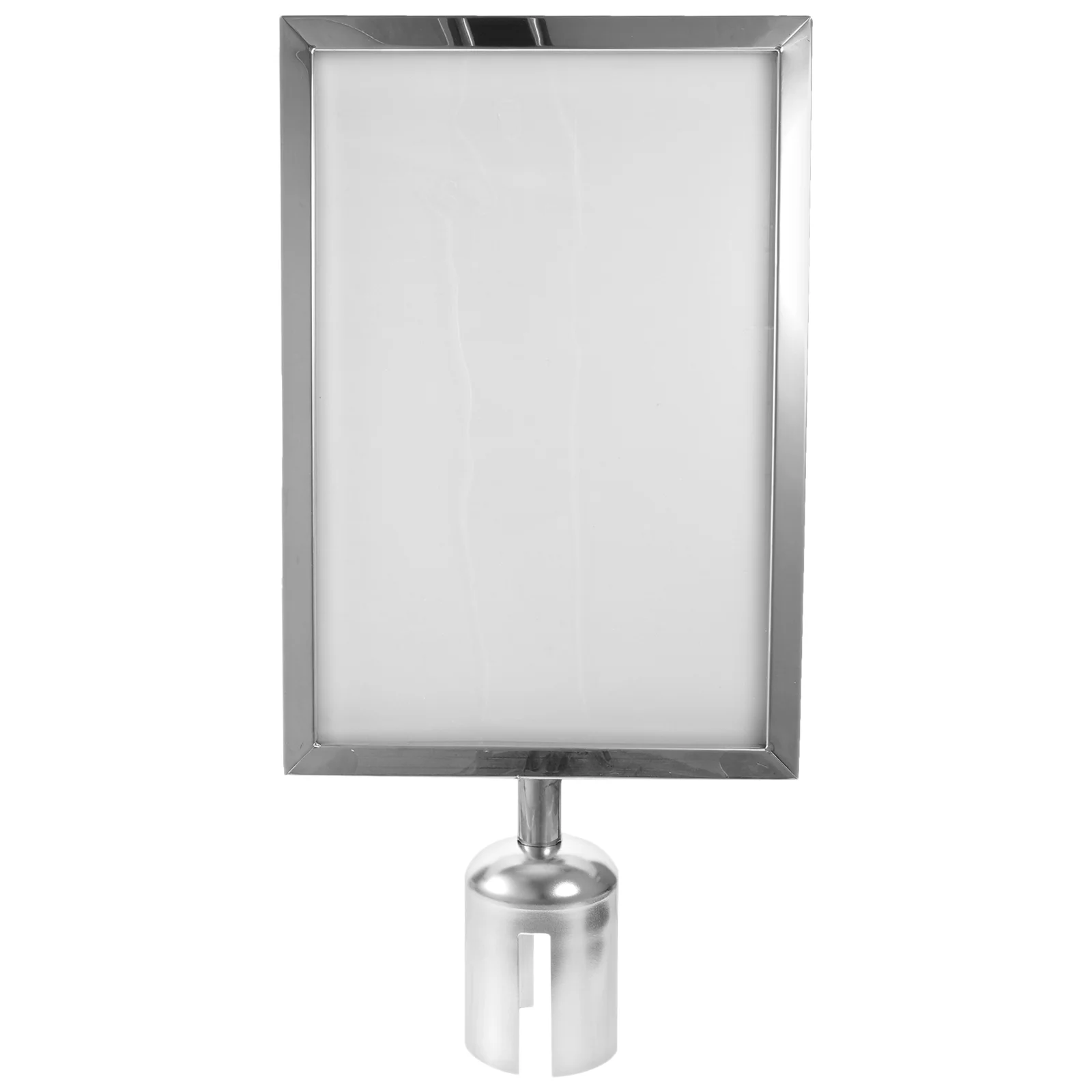 Airpoos Metal Stanchion Sign Holder Card Airpord Post Top Cornice Verticale In Acciaio Inossidabile