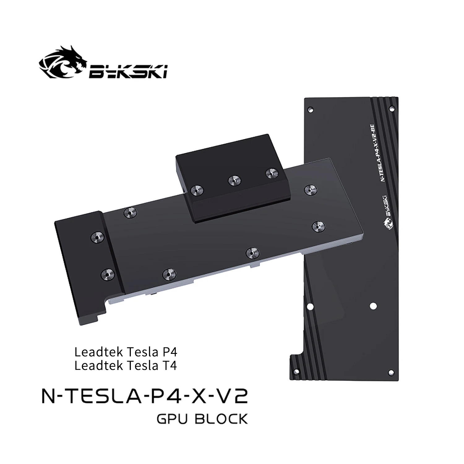 Bykski Gpu Water Block Per Leadtek Tesla P4/T4, Raffreddamento Ad Acqua Della Scheda Grafica Full Cover Cooler, Con Backplate N-Tesla-P4-X-V2