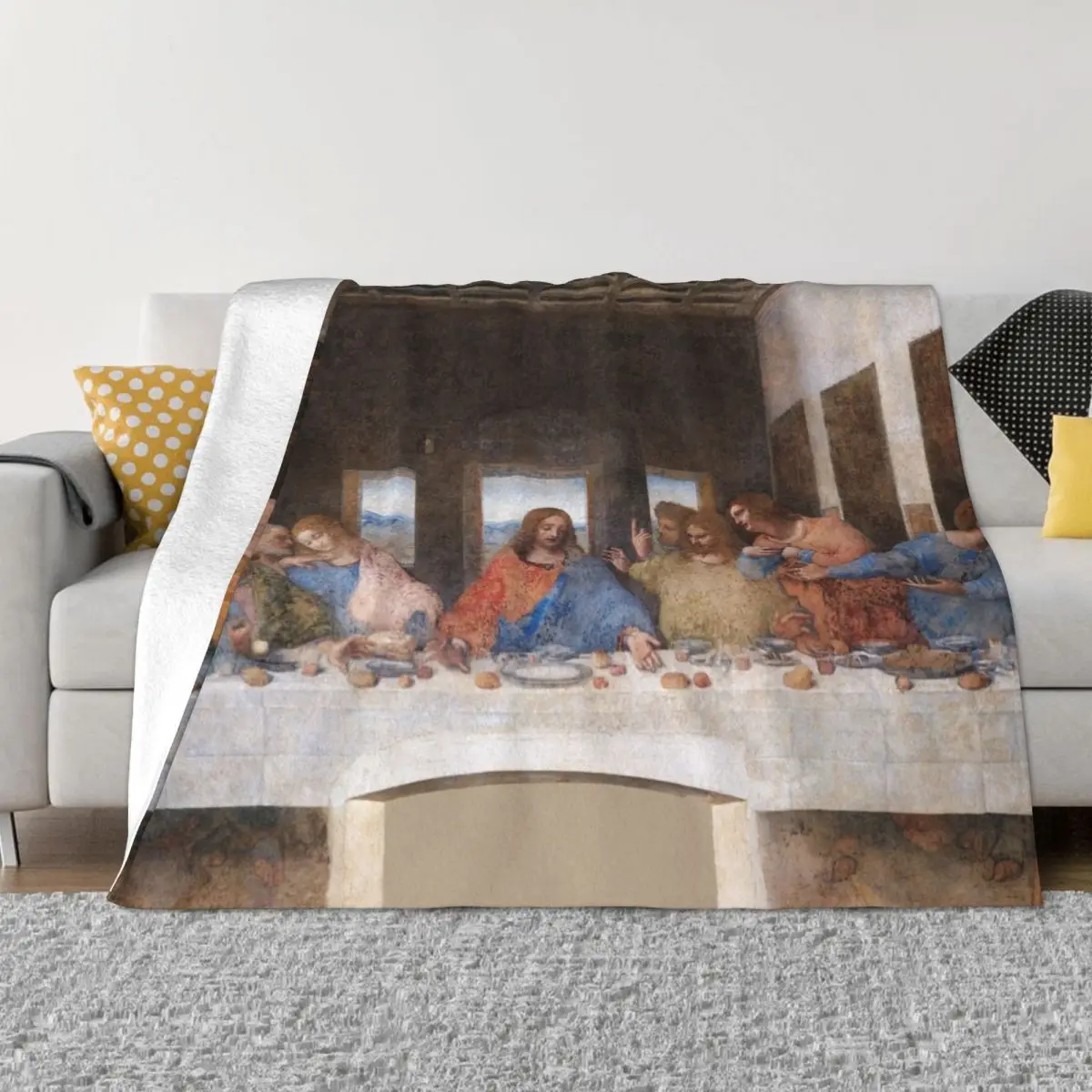 L'Ultima Cena Di Leonardo Da Vinci (1495-1498) Coperta Soffice Coperte Coperta Grande Divano Coperta Per Divano