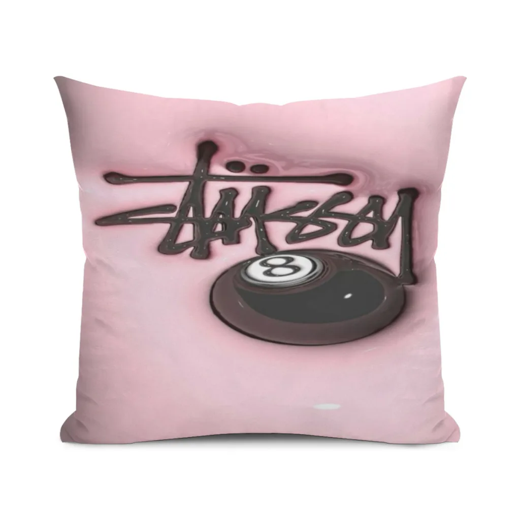 Fashion S-Stussy Logo Stampato Federa Per Cuscino Colorata Fodera Dakimakura Decorativa Per Dormire 45X45Cm