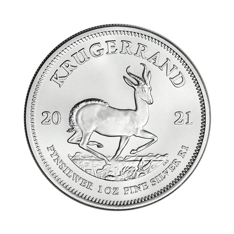 2021 Sud Africa 1 Oz Moneta Krugerrand In Argento Sudafricano