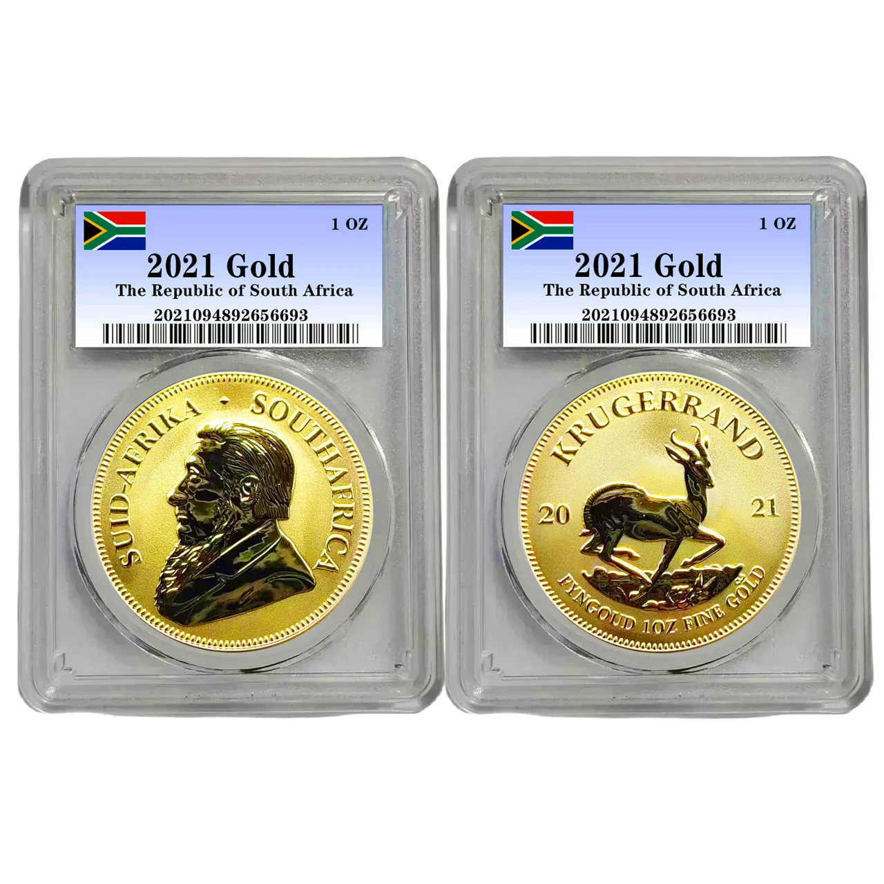 2021 Sud Africa Krugerrand 1 Oz Oro Argento Placcatura Monete Da Collezione Moneta Medaglia Distintivo Collezione Monete Sfida Monete
