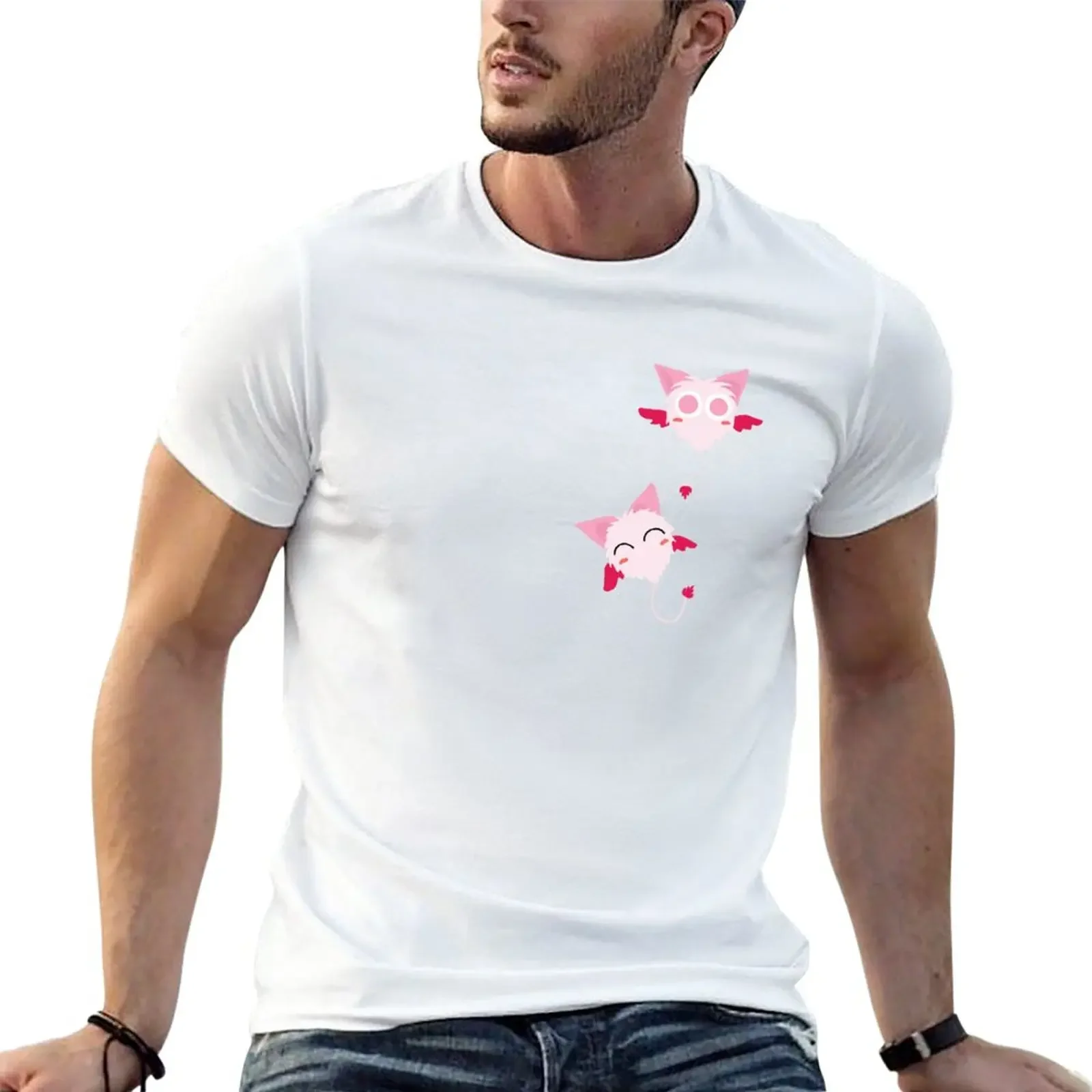 Mew Mew Power Masx-Mini Mew T-Shirt Anime Vestiti Ragazzi Animal Print T-Shirt Manica Corta T-Shirt Da Uomo Grafica