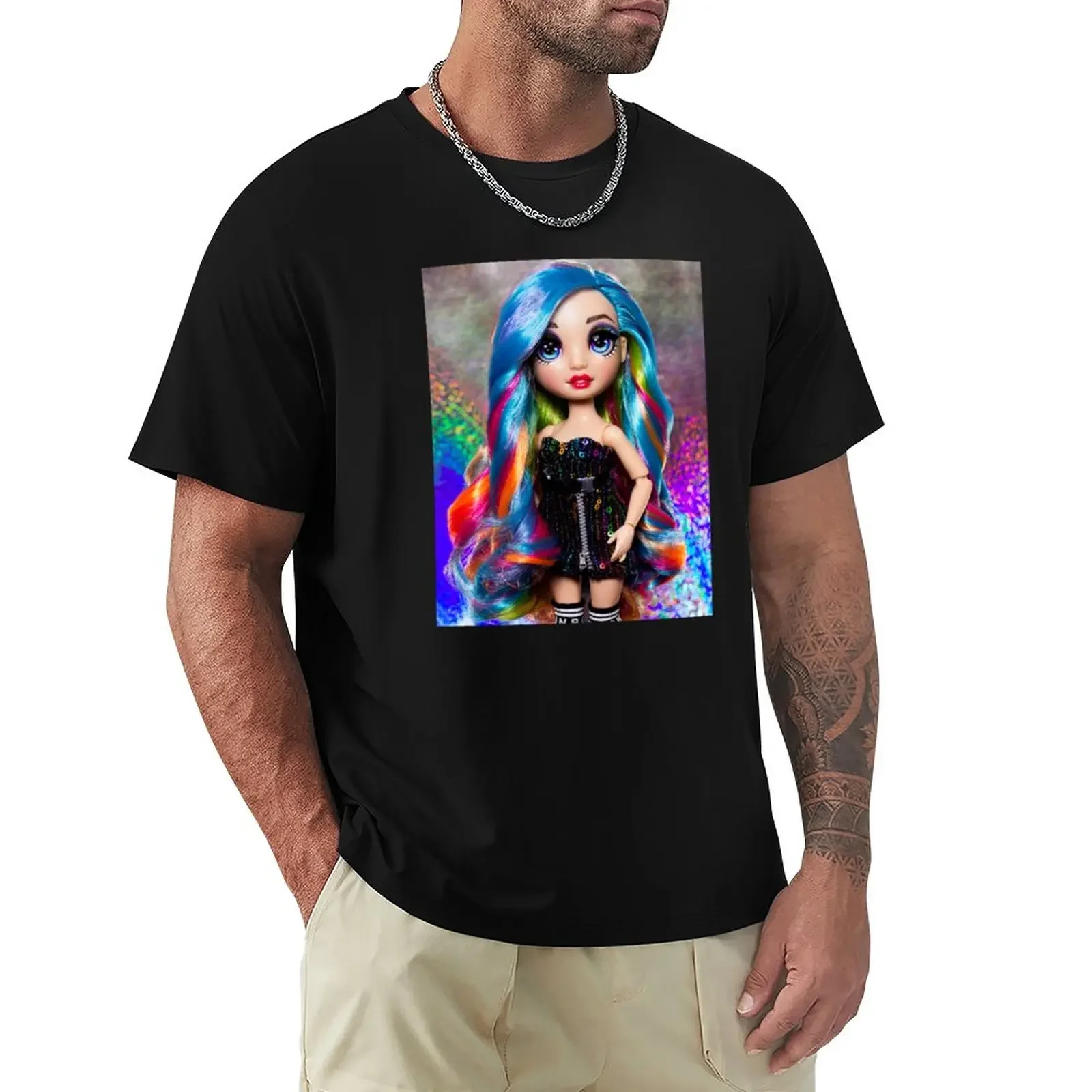 Rainbow Amaya Rainbow High Doll T-Shirt Sport Fans Customizeds Anime T-Shirt Uomo