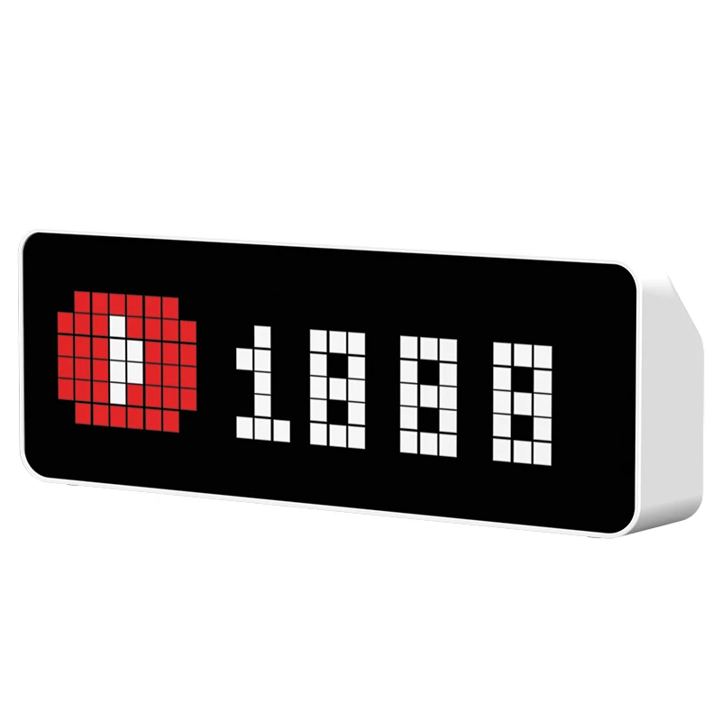 Ulanzi Tc001 Smart Pixel Clock Led Full Color Pixel Display Orologio Pomooro Fan Di Youtube Per La Nuova Versione Domestica