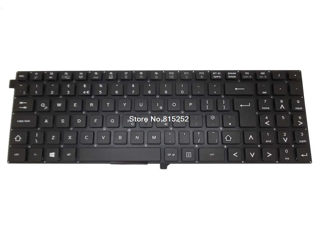 Tastiera Per Laptop Per Avvento Torino X100 X200 X400 X500 X600 X700 Z100 Z200 Regno Unito Uk Nero Senza Cornice Nuovo