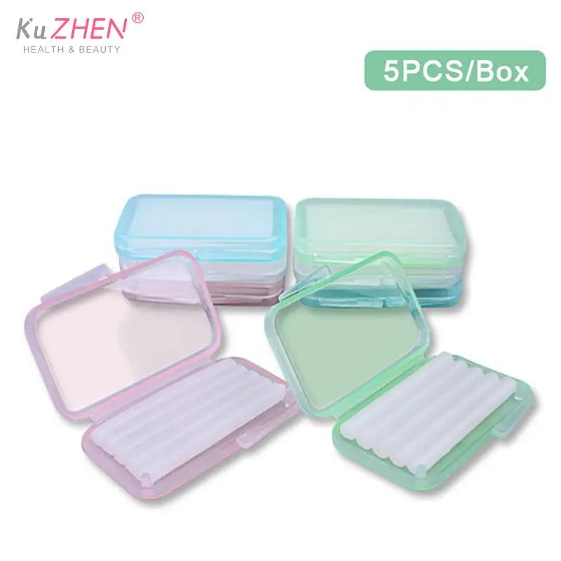 5 Pz/Scatola Ortodonzia Dentale Ortho Wax Mint Mix Profumo Per Bretelle Staffa Irritazione Delle Gengive Sbiancamento Dei Denti Strumenti Per L'Igiene