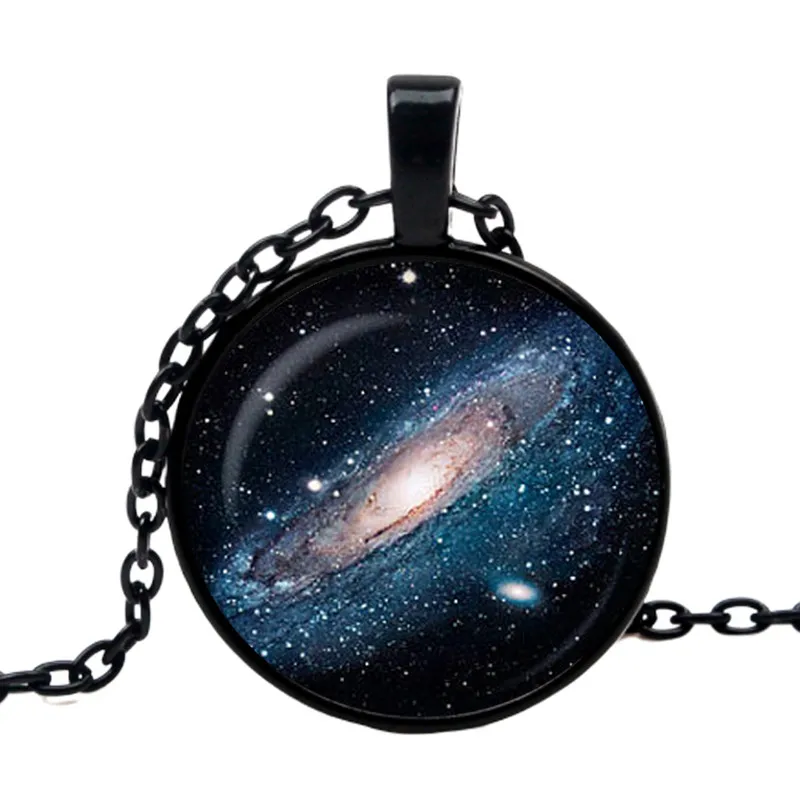 2019 Hot Milky Way Endless Universe Retro Spiral Nebula Pendant Windmill Galaxy Glas Collana Universe Jewelry Art Print Pendant