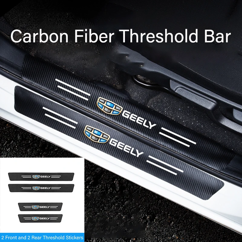 Per Geely Atlas Pro Boyue Tugella Azkarra Emgrand Gs X6 Gx7 Jolyon Universal Car Door Sill Protection Sticker Decalcomania Decorativa