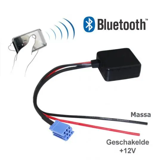 Adattatore Bluetooth Per Autoradio Audi, Skoda, Seat, Volk.Swagen, Becker, Philips E Mt-Punkt Con Connessione Aux A 8 Pin