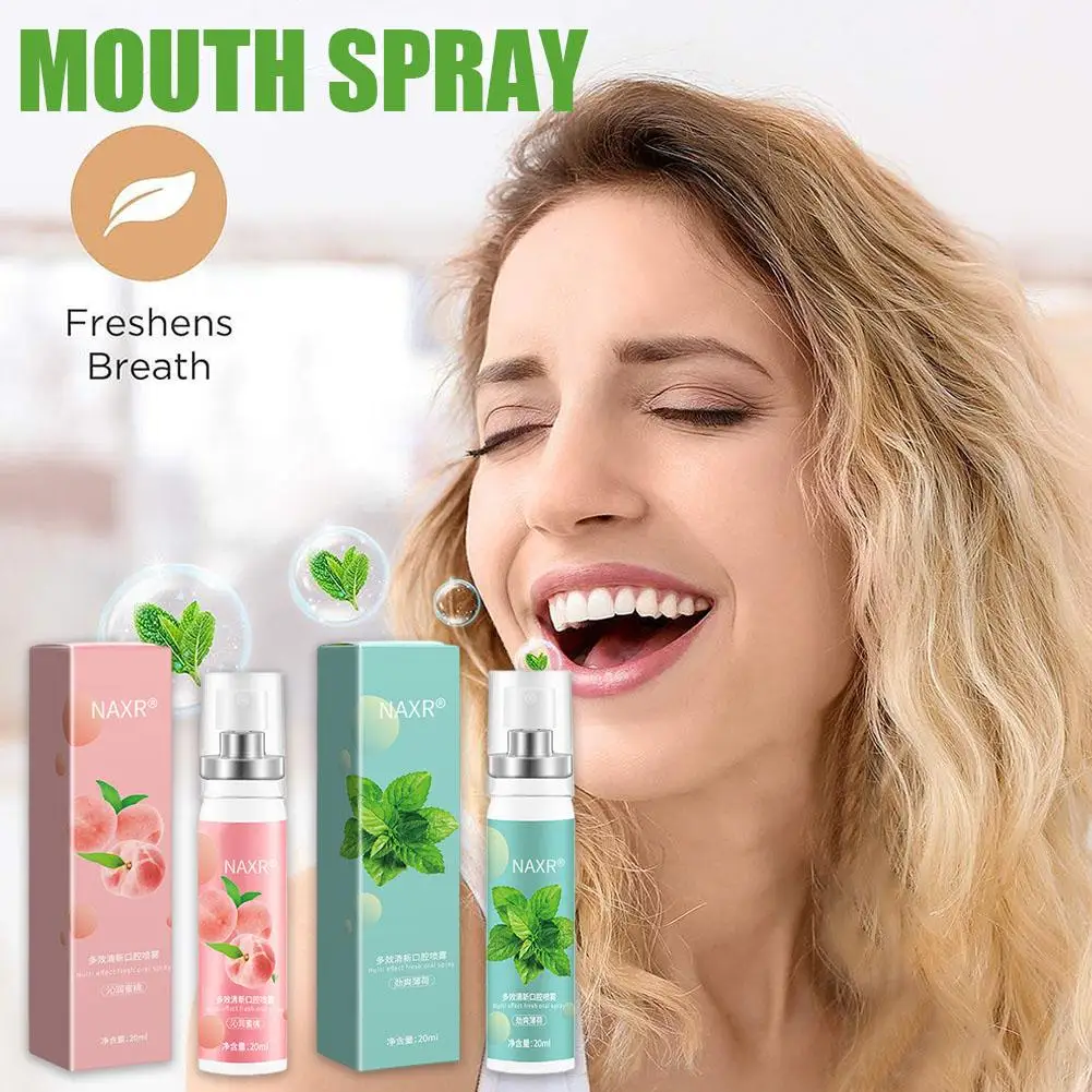 Spray Fresco Orale 20Ml Deodorante Per La Bocca Trattamento Degli Odori Orali Litchi Peach Breath Frutta Persistente Oral Remove Care Bad Oral Fl T7I4