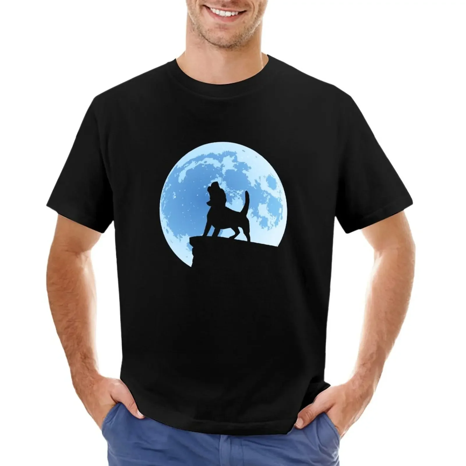 Beagle Howling At Moon | Su Redbubble T-Shirt Vestiti Carini Appassionati Di Sport Grafica Magliette Campione Da Uomo