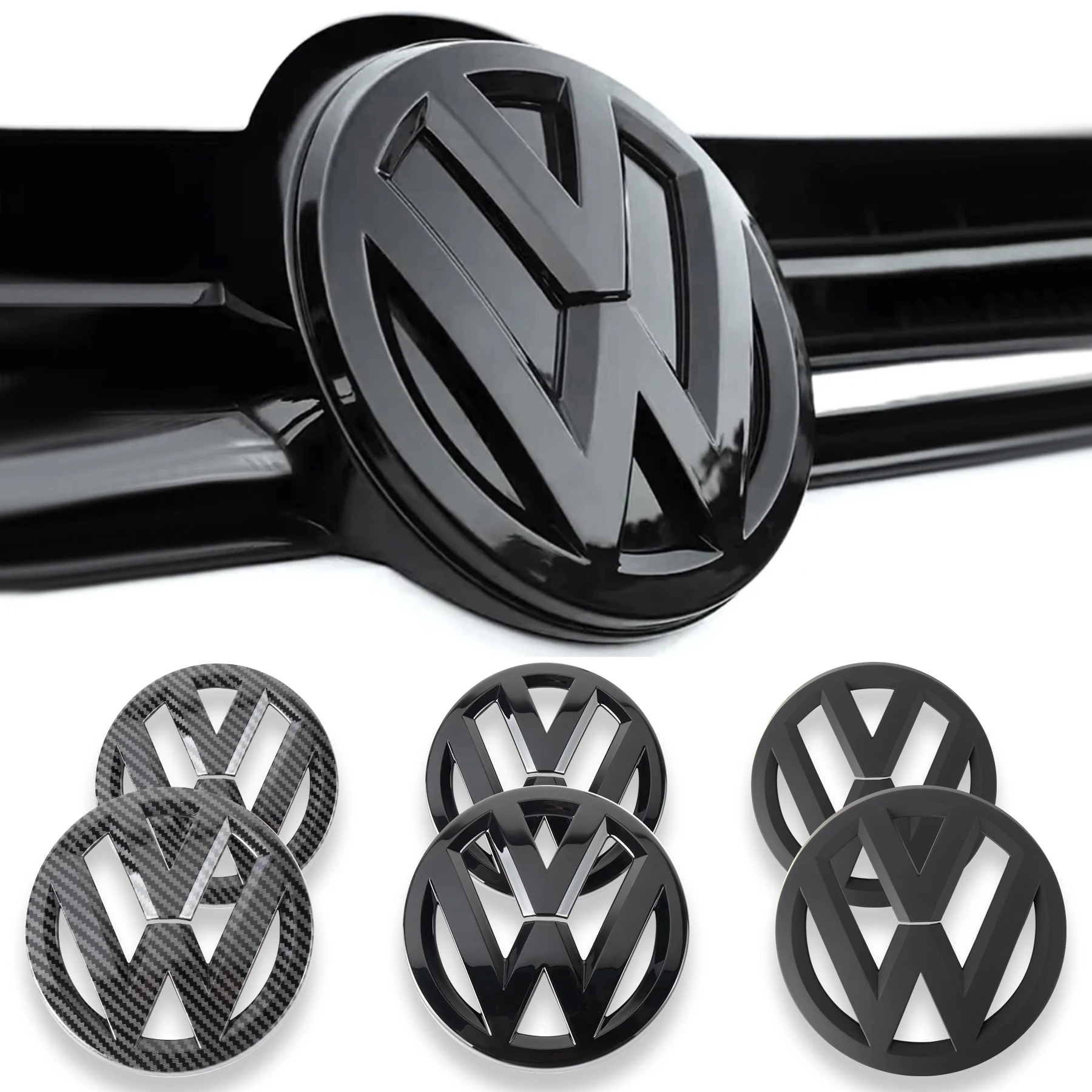 Non Distruttivo Auto Anteriore Radiateor Badge Sticker Auto Posteriore Tronco Coperchio Badge Decalcomania Per Volkswagen Vw Golf/Mk6 2010 2011 2012 2