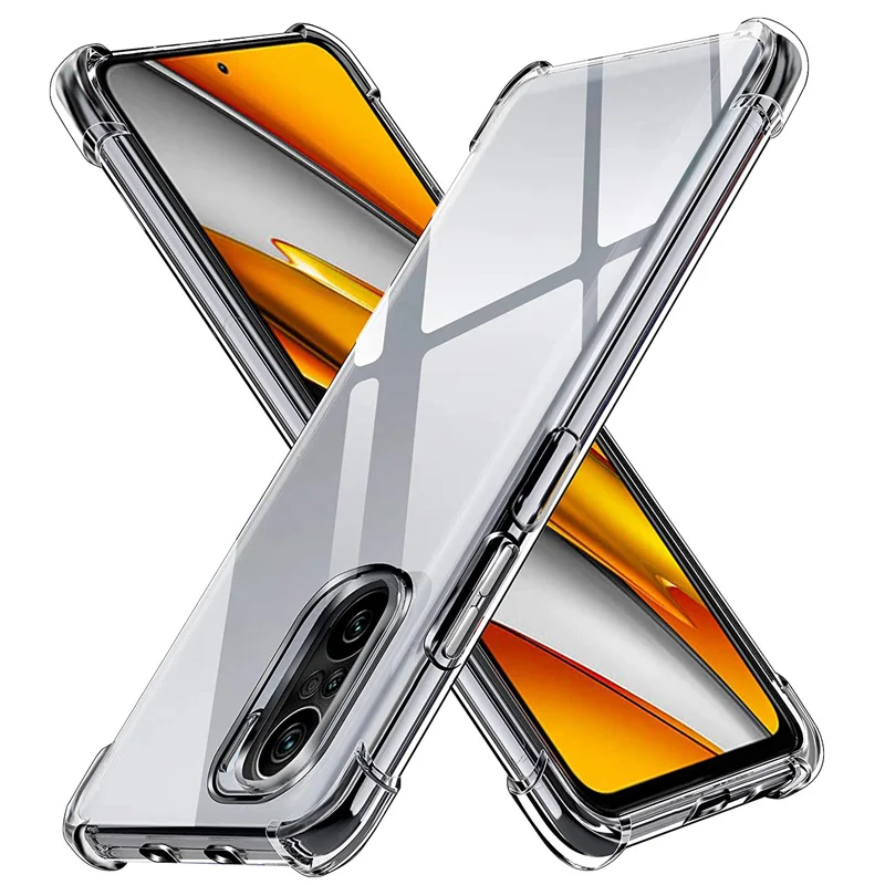 Custodia Morbida Trasparente Per Poco-F3 Custodie Per Telefoni Pocophone F3 Xiaomi Poco F3 Cover In Silicone Antiurto Custodia Pocophone F3 Case Poco 