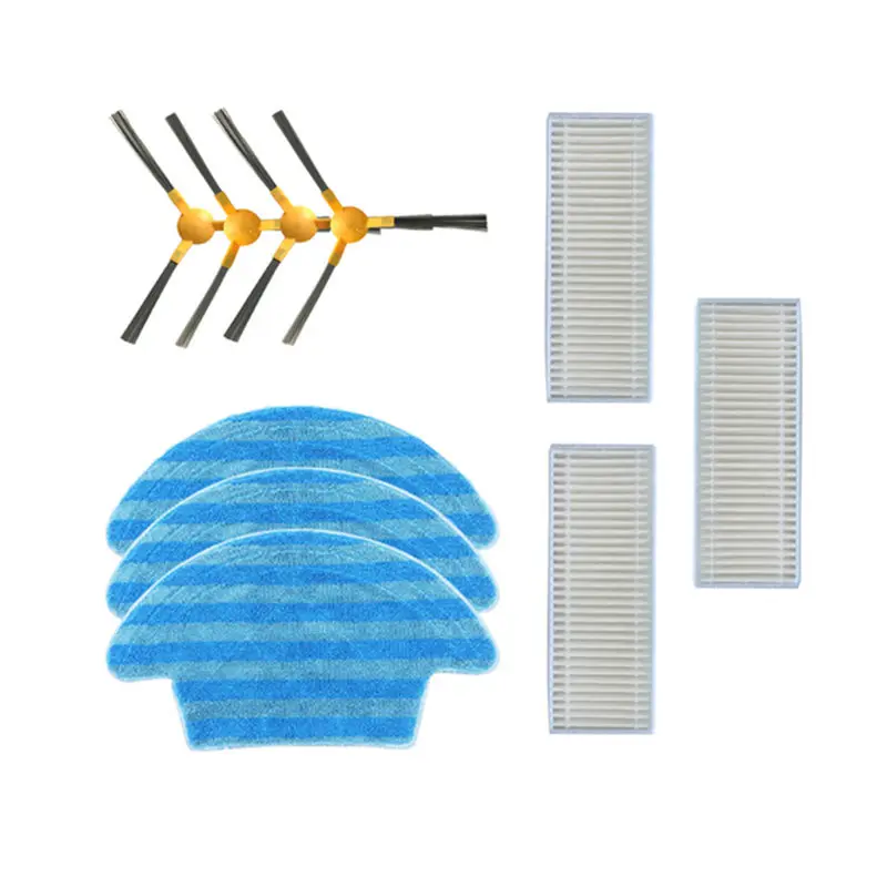 Vacuum Cleaner Hepa Filter Side Brush Mop Cloth For For Conga Cecotek 950 Robotic Vacuum Cleaner Parts Accessories