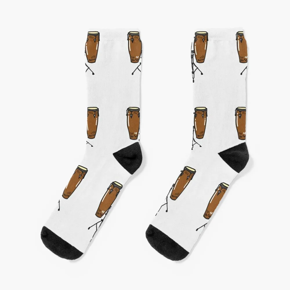 Conga Tumbadora Drums Socks Calzini Essenziali Da Uomo Uomo Donna