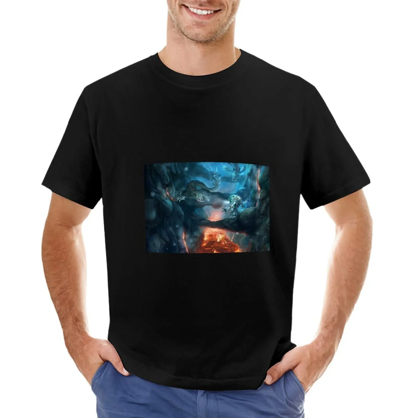 Subnautica Poster Inattivo Lava Zone T-Shirt Blondie T Shirt T Shirt Uomo