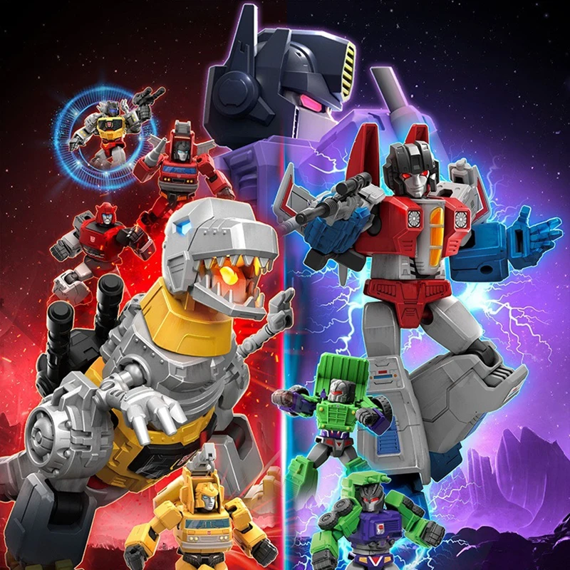 Trasformatori Buluke Originali Versione Galaxy 2Nd Part Grimlock, Starscream, Infern, Mixmaster 10Cm Assembly Building Model Toys