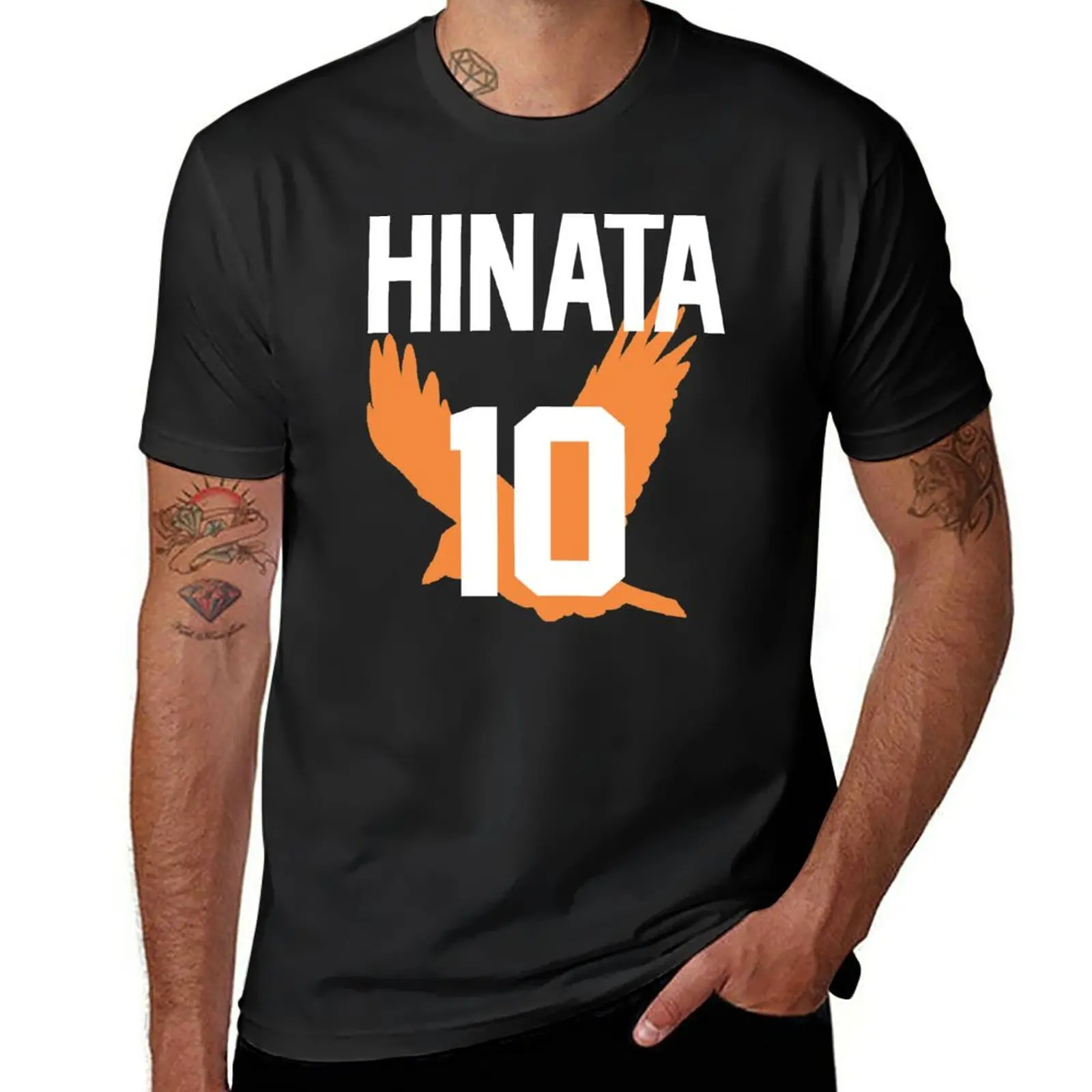 Haikyuu!! Jersey Hinata Numero 10 (Karasuno) T-Shirt Blanks Hippie Clothes Designer T Shirt Uomo