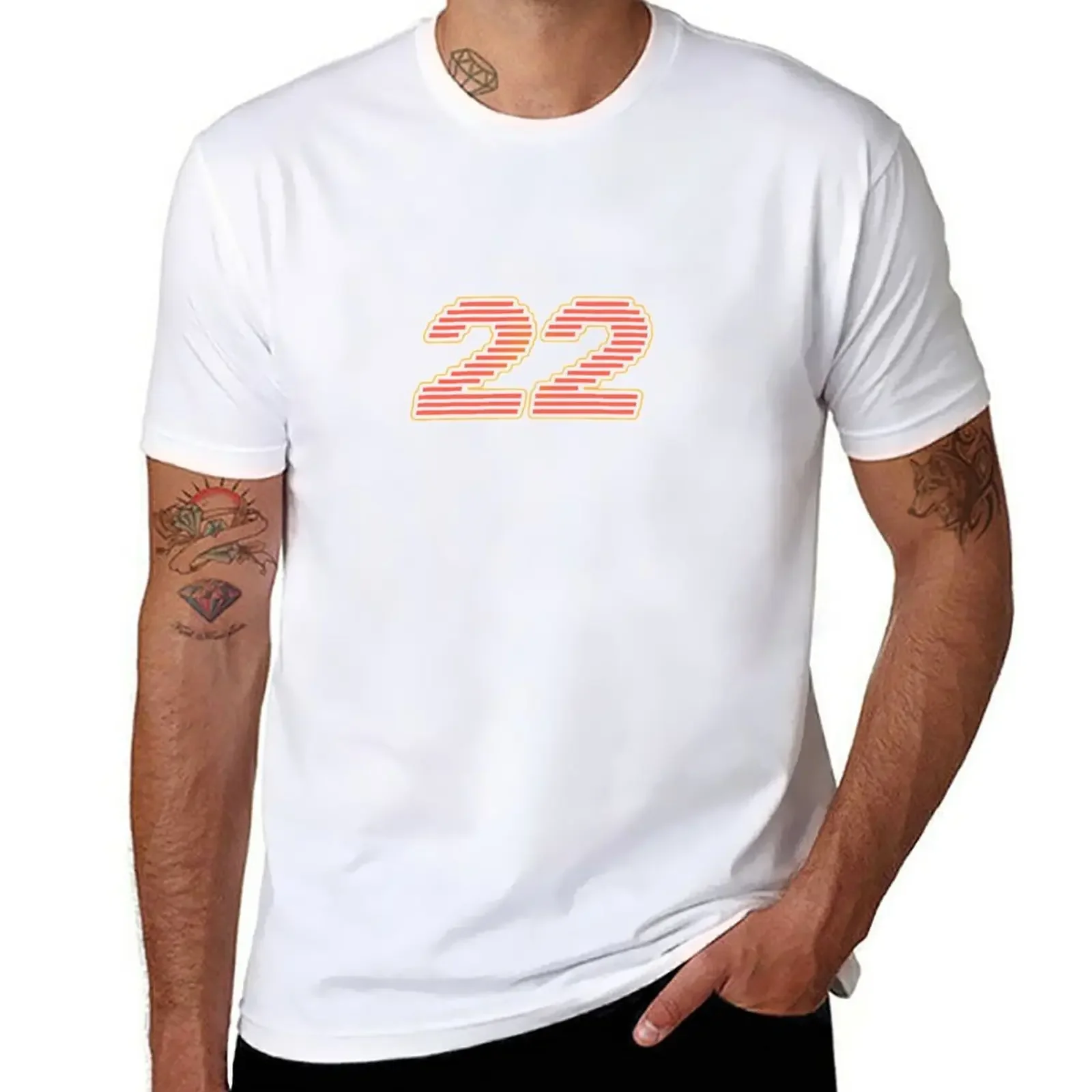 Numero 22 T-Shirt Abbigliamento Kawaii Abbigliamento Vintage Abbigliamento Uomo