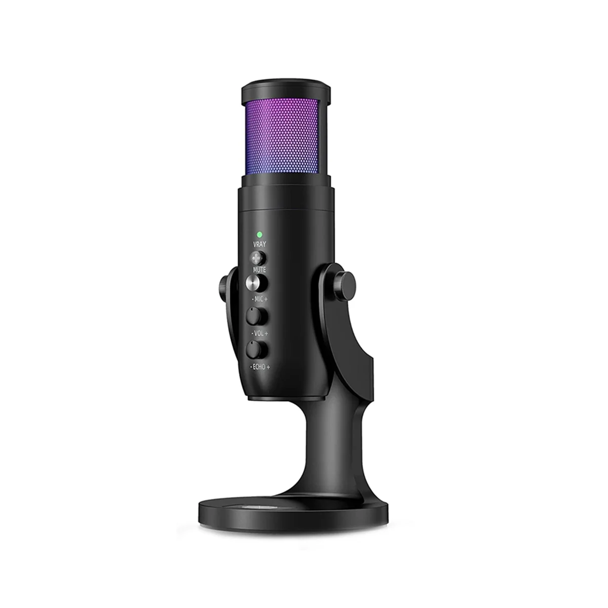 Microfono Usb Cablato Live Karaoke Sound Card Computer Cellulare Registrazione Gioco Conferenza Grano