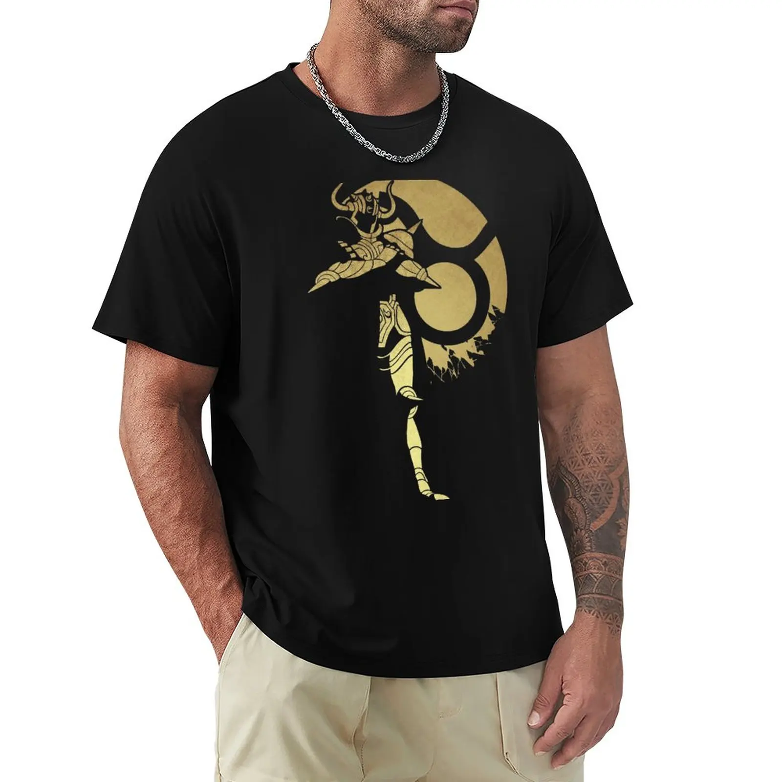 T-Shirt Gold Saint Taurus Plus Size Top Heavyweights Mens Champion T-Shirt