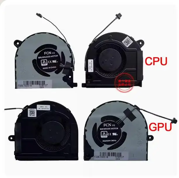 Ventola Di Raffreddamento Cpu E Gpu Per Dell Vostro 7500 7501 Inspiron 15 7500 7501 0 Kgh4R 0 Ynd40