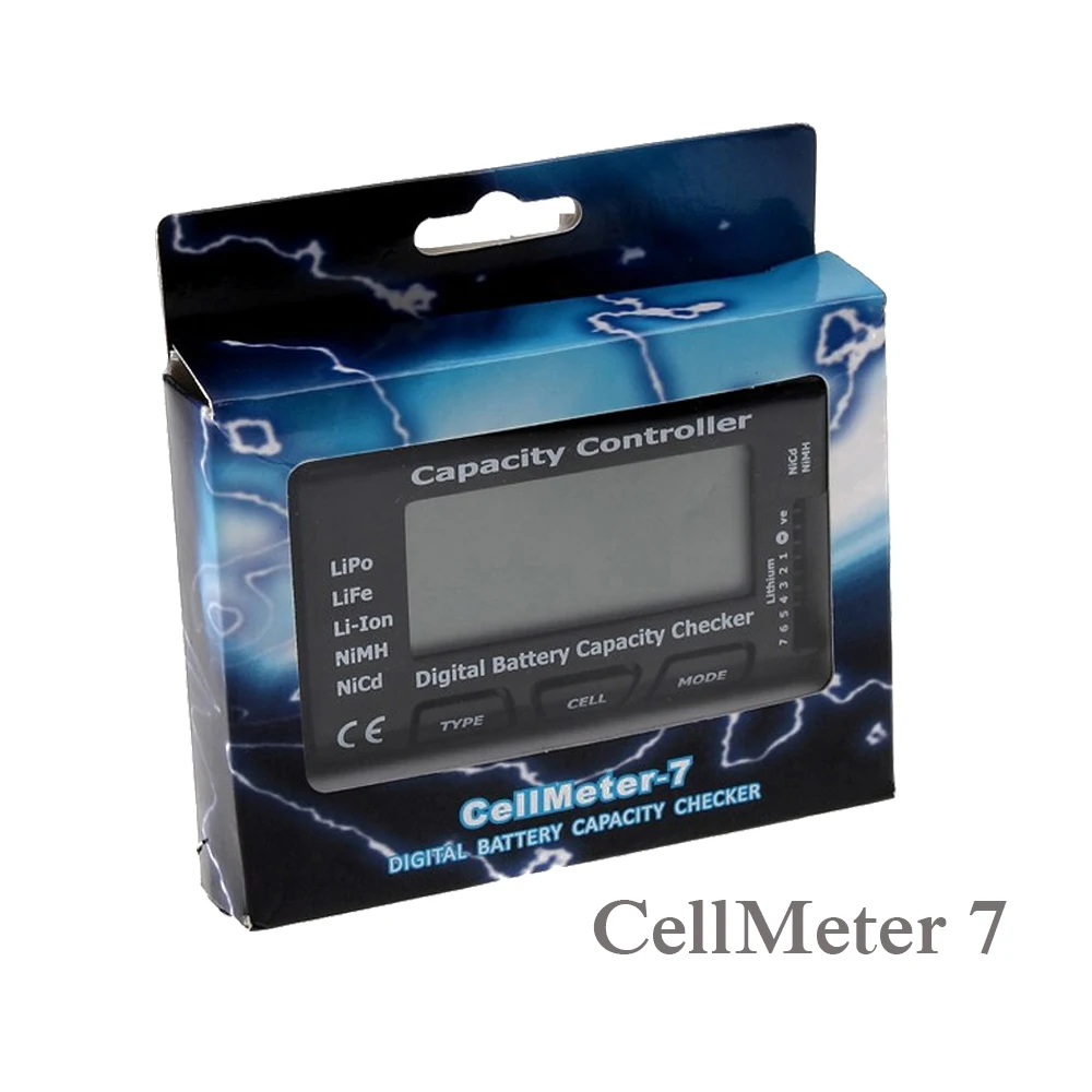 1Pcs Digital Battery Capacity Checker Rc Cellmeter 7 Per Lipo Life Li-Ion Nimh Nicd Car Truck Airplane Drone Toys