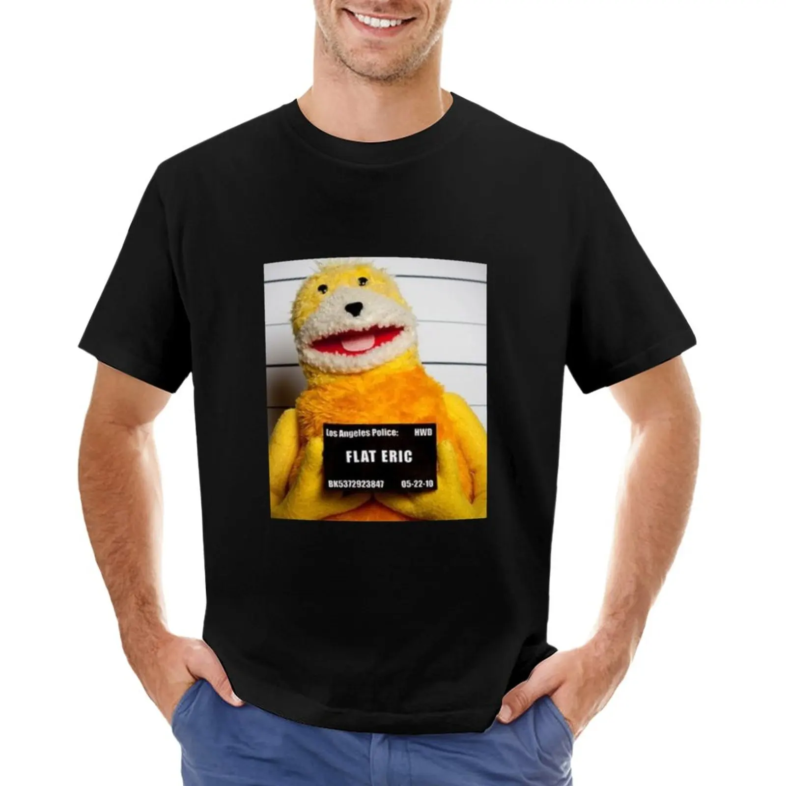 Flat Eric T-Shirt T-Shirts Man Heavyweight T Shirts Fitted T Shirts For Men