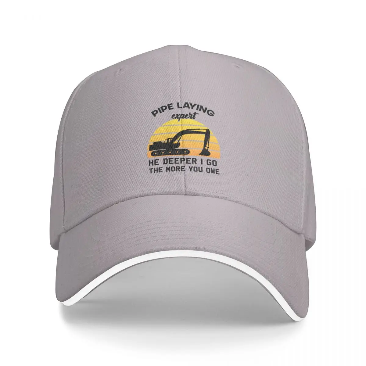 The Deep I Go The More You Owe - Pipe Lay Expert Gift Cap Berretto Da Baseball Trucker Hat Man Luxury Boy Child Hat Women'S