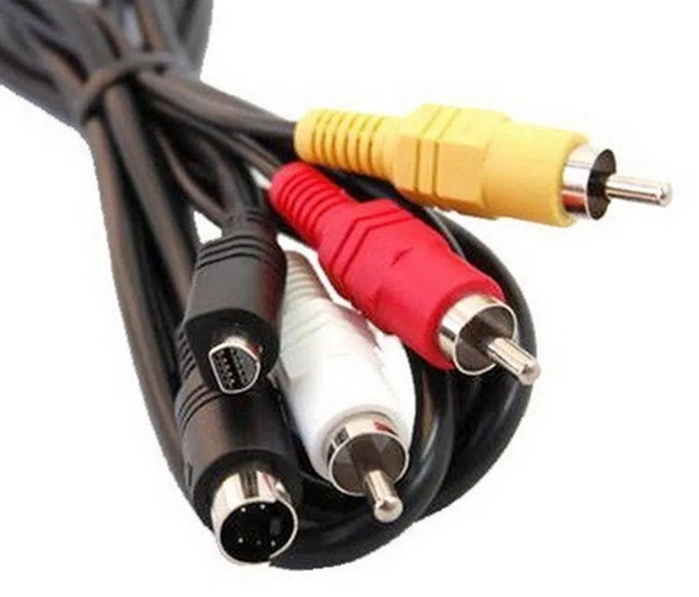 5Ft Compatibili Vmc-15Fs Av Tv-Out Cavo Audio Video Cavo Per Sony Camcorder Handycam: Dcr-Sr42, Dcr-Sr42E, Dcr-Sr45, Dcr-Sr45E