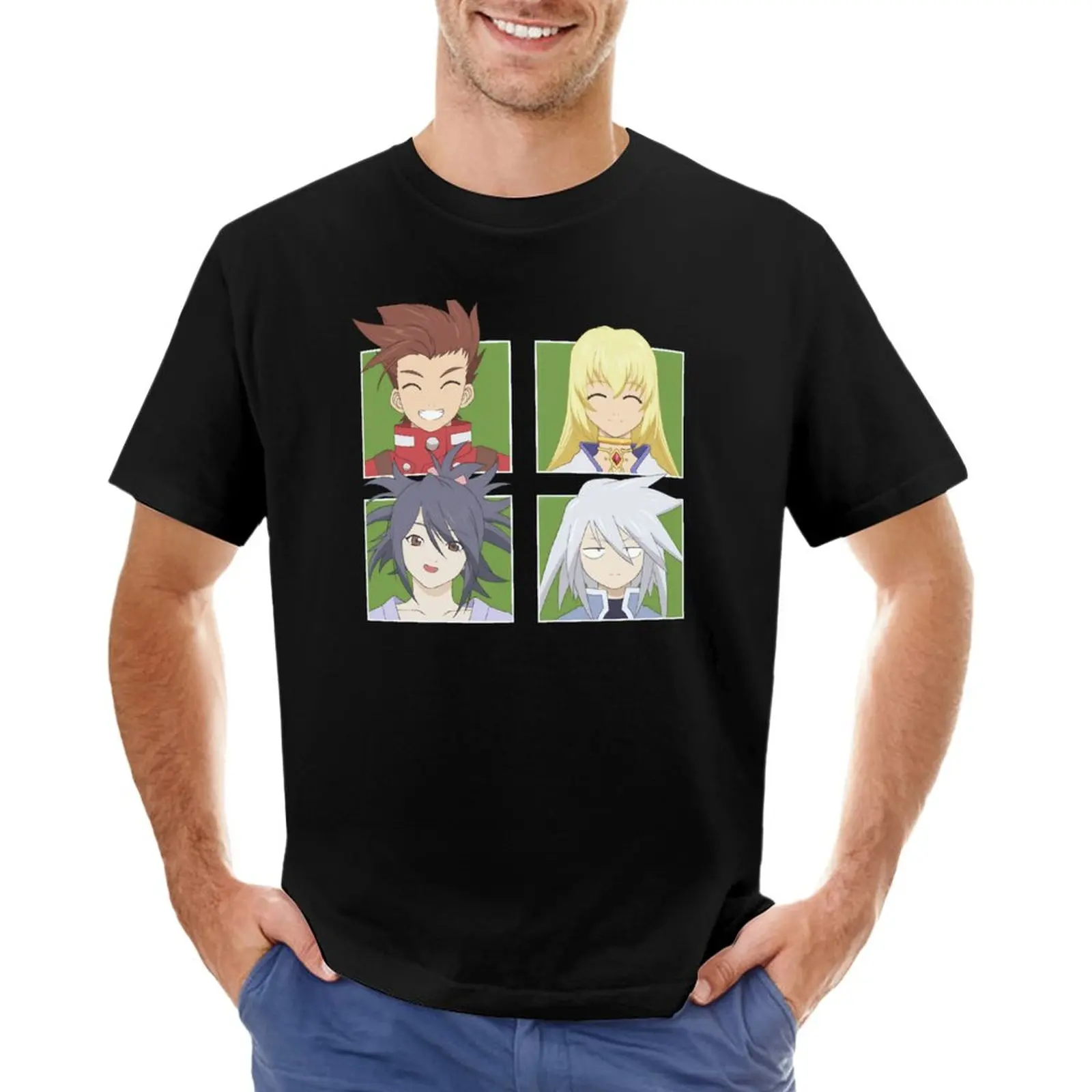 Tales Of Symphonia - Conversation T-Shirt Anime New Edition T Shirt Korean Fashion Custom T Shirts Clothes For Men