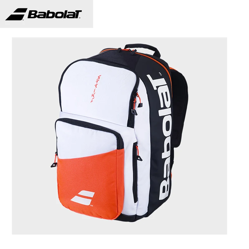 2024 Babolat 3R Pure Strike Zaino Da Tennis Unisex Borsa Per Racchette Da Tennis Bianco Rosso Professionale Originale Babolat Squash Borse Da Tennis