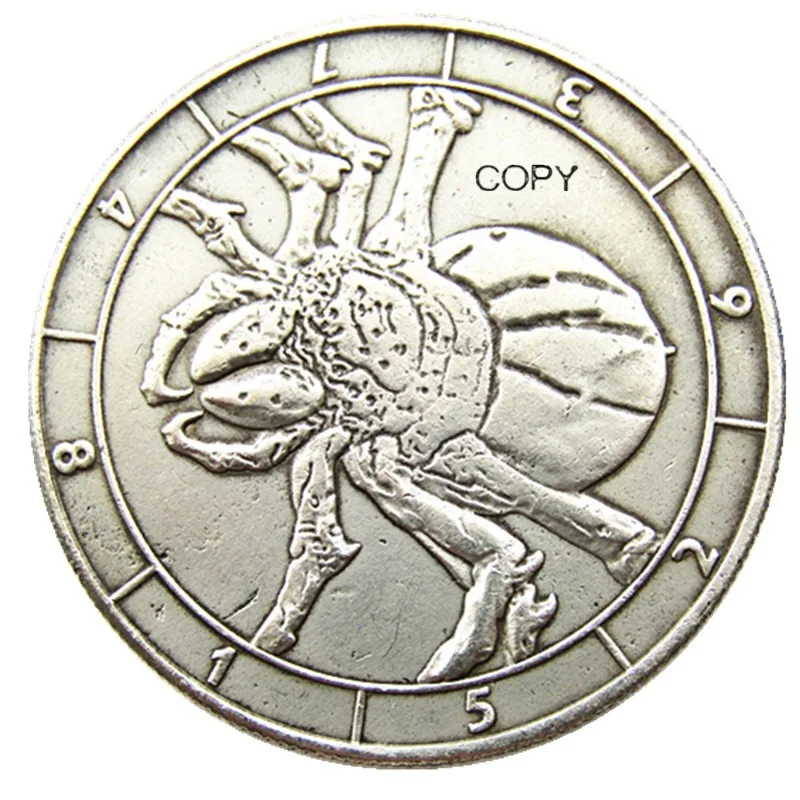 Hb(173)Us Hobo Morgan Dollar Skull Zombie Zcheletro Placcato Argento Copy Coins
