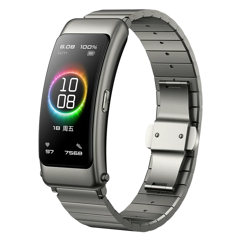 90% Nuovo Huawei Talkband B6 Talk Band B6 Larghezza Bluetooth Smart Bracciale Braccialetti Sportivi Touch Amoled Screen Call Auricolare Band
