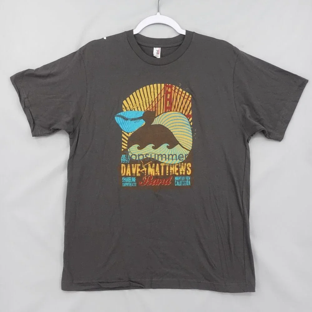 Bracciale Daves Band 1997 Shoreline Amfiteater Mountain View Ca Camicia Media Grigia