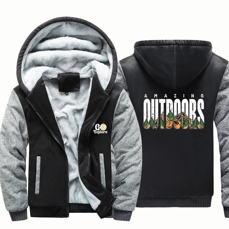 Incredibile Mountain Outdoor Adventure Men Coat Jacket Warm Wool Fleece Man Cappotti Felpe Con Cappuccio Felpe Streetwear Men