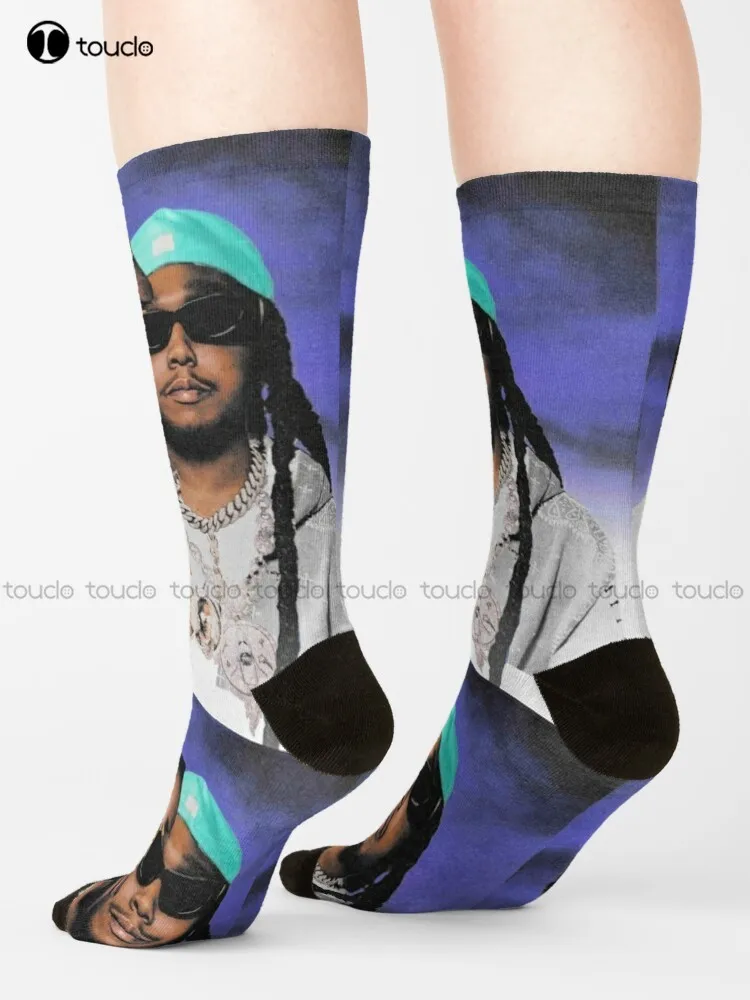 Migos Hip Hop Music Trio Calzini Calzini Da Baseball Uomo Cartoon Comodi Migliori Ragazze Sport Street Skateboard Calzini Regalo Personalizzato Calzin