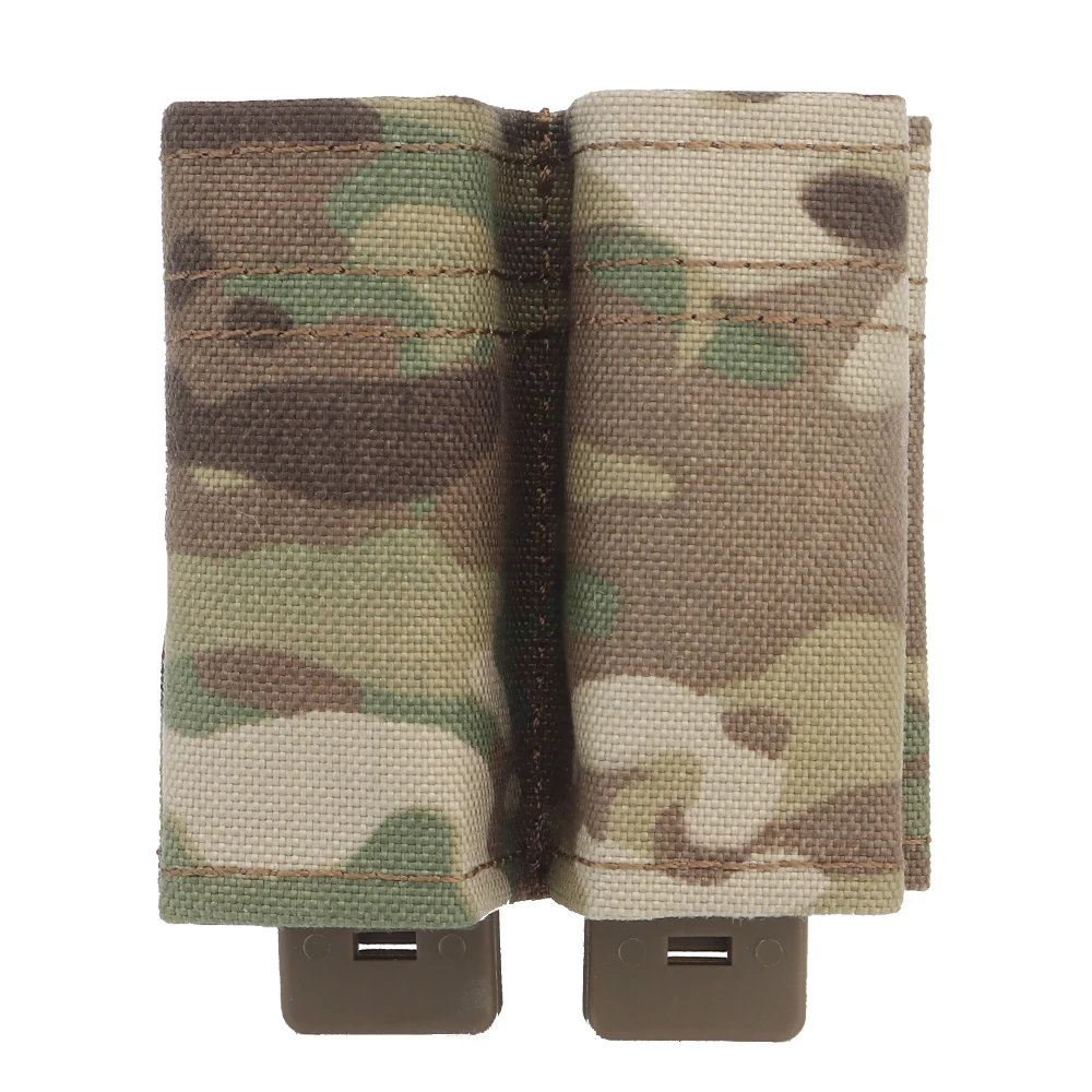 Airsoft 9Mm Pistol Magazine Pouch Double Fast Tactical Molle Mag Pouches Built-In Kydex Wedge Insert Accessorio Glock Militare