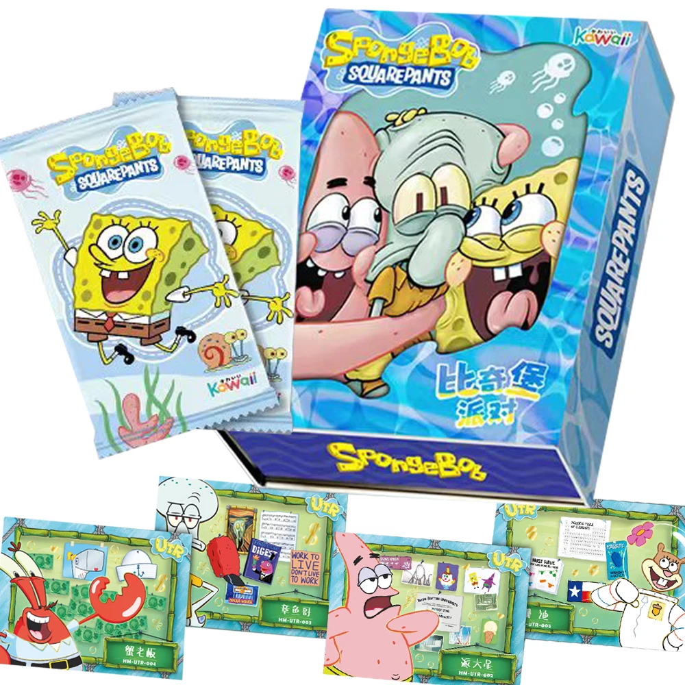 Spongebob Squarepants Card Patrick Star Squidward Tentacles Cute Rare Hot Selling Items Collection Card Bambini Regali Preferiti