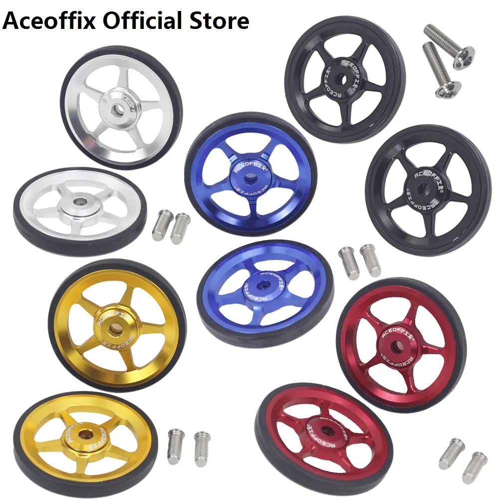 Aceoffix Easy Wheels Bulloni In Titanio Per Brompton 3Sixty Ruhm Bicicletta Pieghevole In Lega Superlight Ezwheel