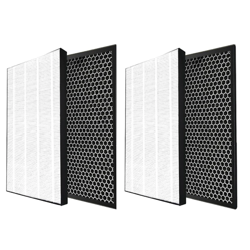 Confezione Da 4 Filtri Per Purificatore D'Aria Affilati Kc-D50 Kc-E50 Kc-F50 Filtro Hepa Filtro A Carbone Attivo