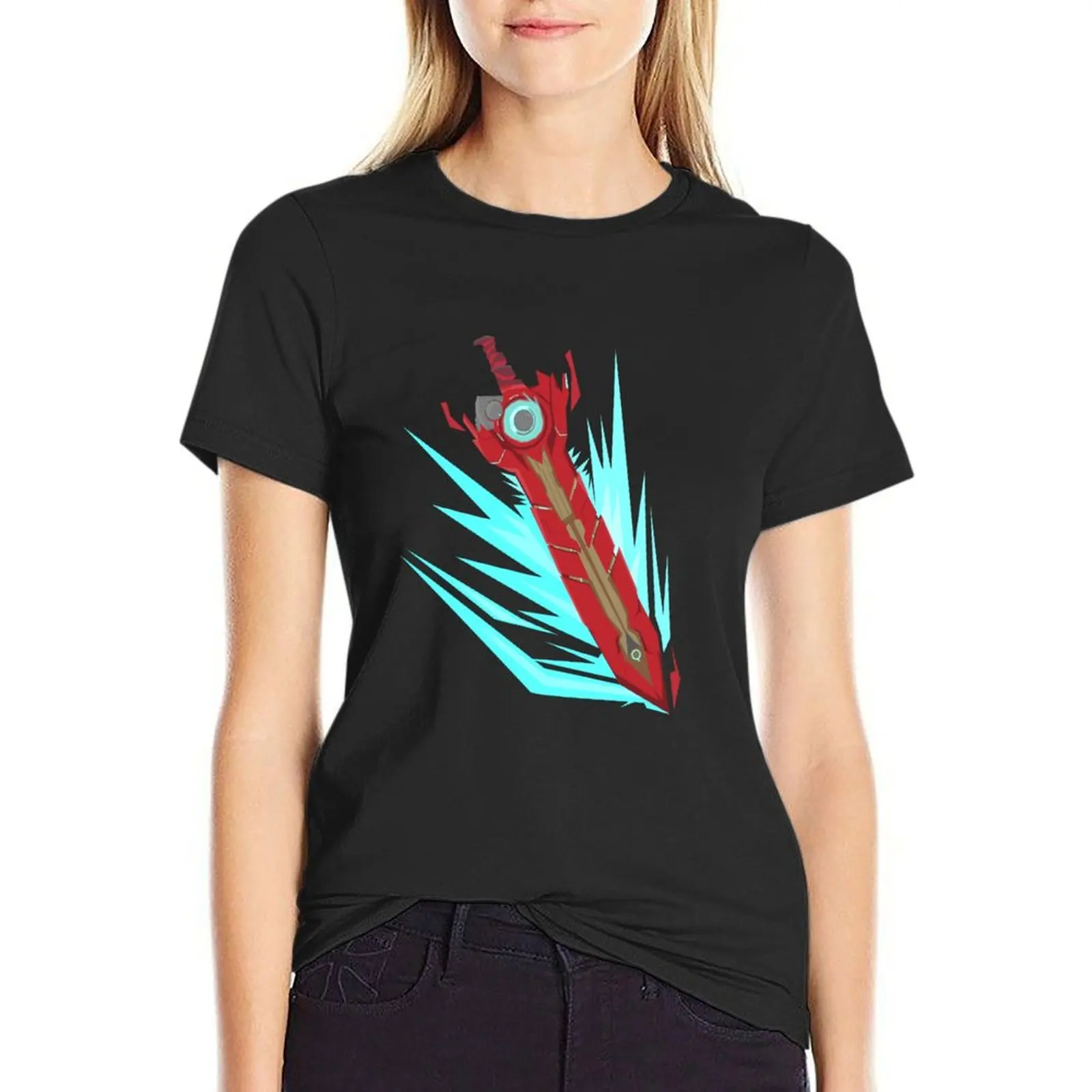 Xenoblade 3: T-Shirt Spada Di Noah Camicetta Tees Camicie Ariat Per Donna