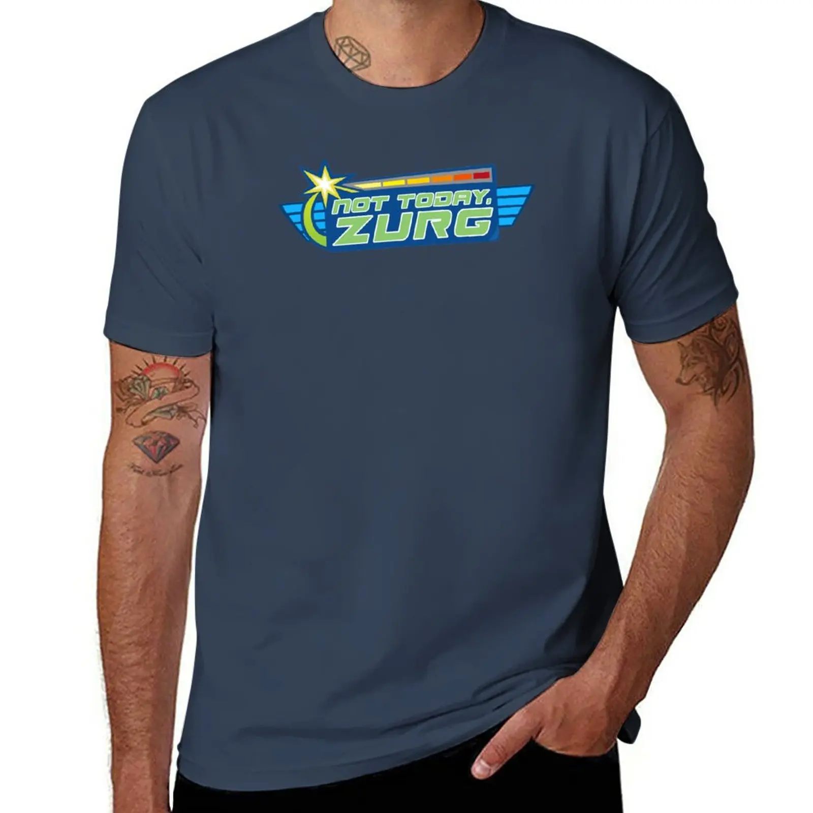 Nuovo Non Oggi, T-Shirt Zurg Magliette Grafiche Plus Size Top Abbigliamento Anime T-Shirt Da Uomo