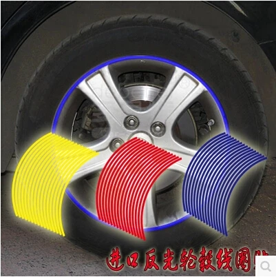 Auto-Styling Wheel Rim Riflettente Autoadesivo Per Volvo S60 S80 S40 Xc60 Xc90 V40 V60 C30 V70 Xc70