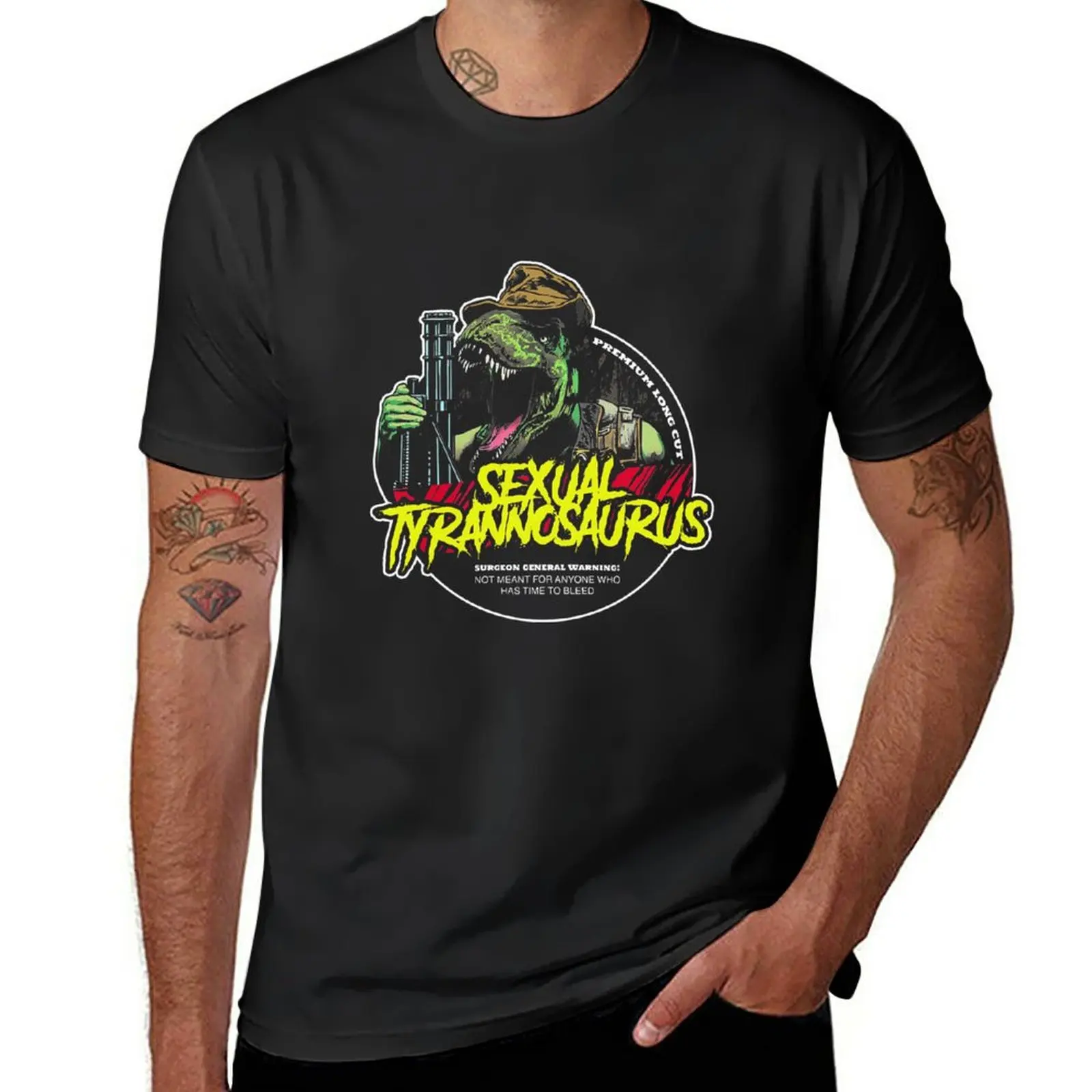 New Sexual Tyrannosaurus T-Shirt Grafica T Shirt Vestiti Estivi Magliette Per Uomo Graphic