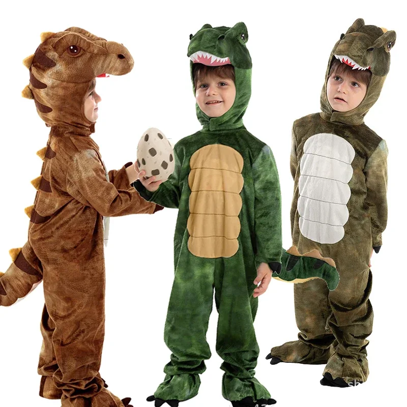 Bambini Tyrannosaurus Rex Play Costumes Halloween Dinosaur Codapay Party Holiday Actives Performance Costumes Vestiti Anime